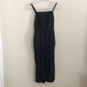 Old Navy Square Neck Cami Black and White Polka Dot Jumpsuit
